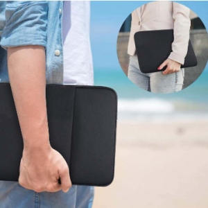 Laptop Sleeve 15.6 inch Case,Upgraded Durable Environmental-Friendly Case,Business Briefcase Water Repellent Polyester Case Polyester Vertical Case Cover with Pocket for MacBook Notebook