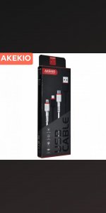 Akekio Genuine UC04 Lightning Fast Charging USB Data Cable For I Phones -Six Month Warranty