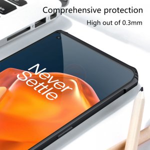 Rzants Compatible with Oneplus 9R 5G Case 2 in 1 Case Clear Design Luxury Shockproof Cover Dual Layer Soft TPU + Hard PC Full-Body Protective Case
