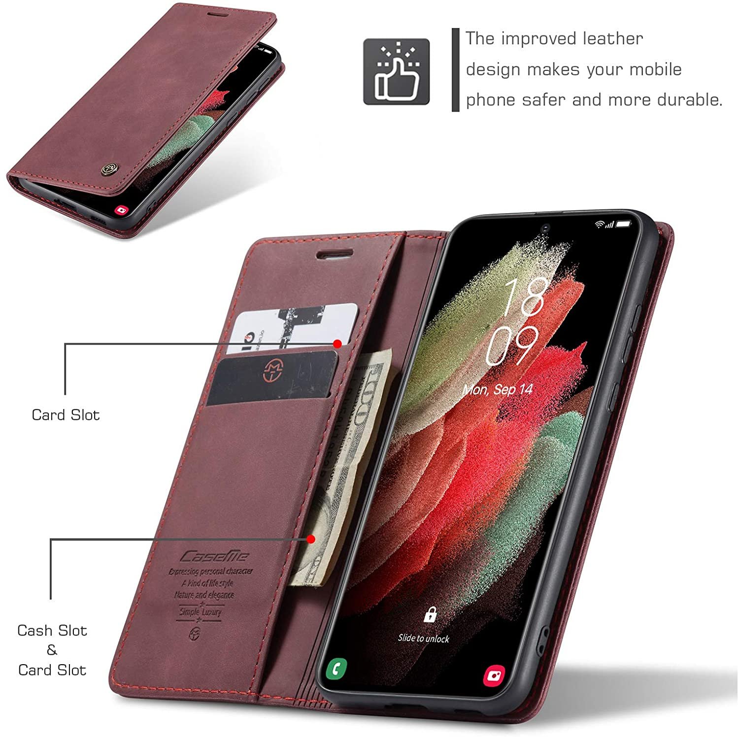 Wallet Case for iPhone 13/13 PRO 2021 Luxury ID Cash Credit Card Slots  Holder Carrying Pouch Folio Flip PU Leather Cover - China Phone Case and  Silicone Liquid Phone Case for iPhone