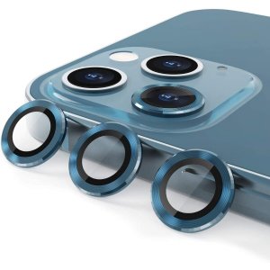 Recci Camera Lens Protector for iPhone 13 Pro Max 6.7 inch Tempered Glass Film, Aluminum Alloy Screen Cover, 3 Pack